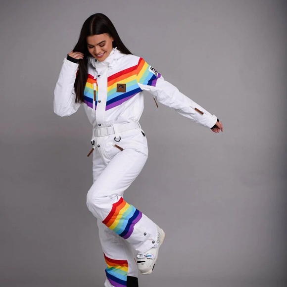 Women’s OOSC Rainbow Road Ski Suit Size: Large - Picture 2 of 11